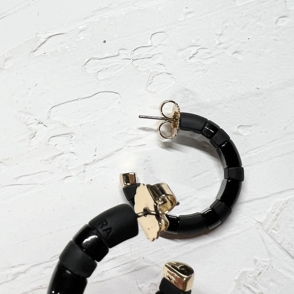 Roxanne Assoulin Black Out Hoop Earrings - Picture 4 of 4